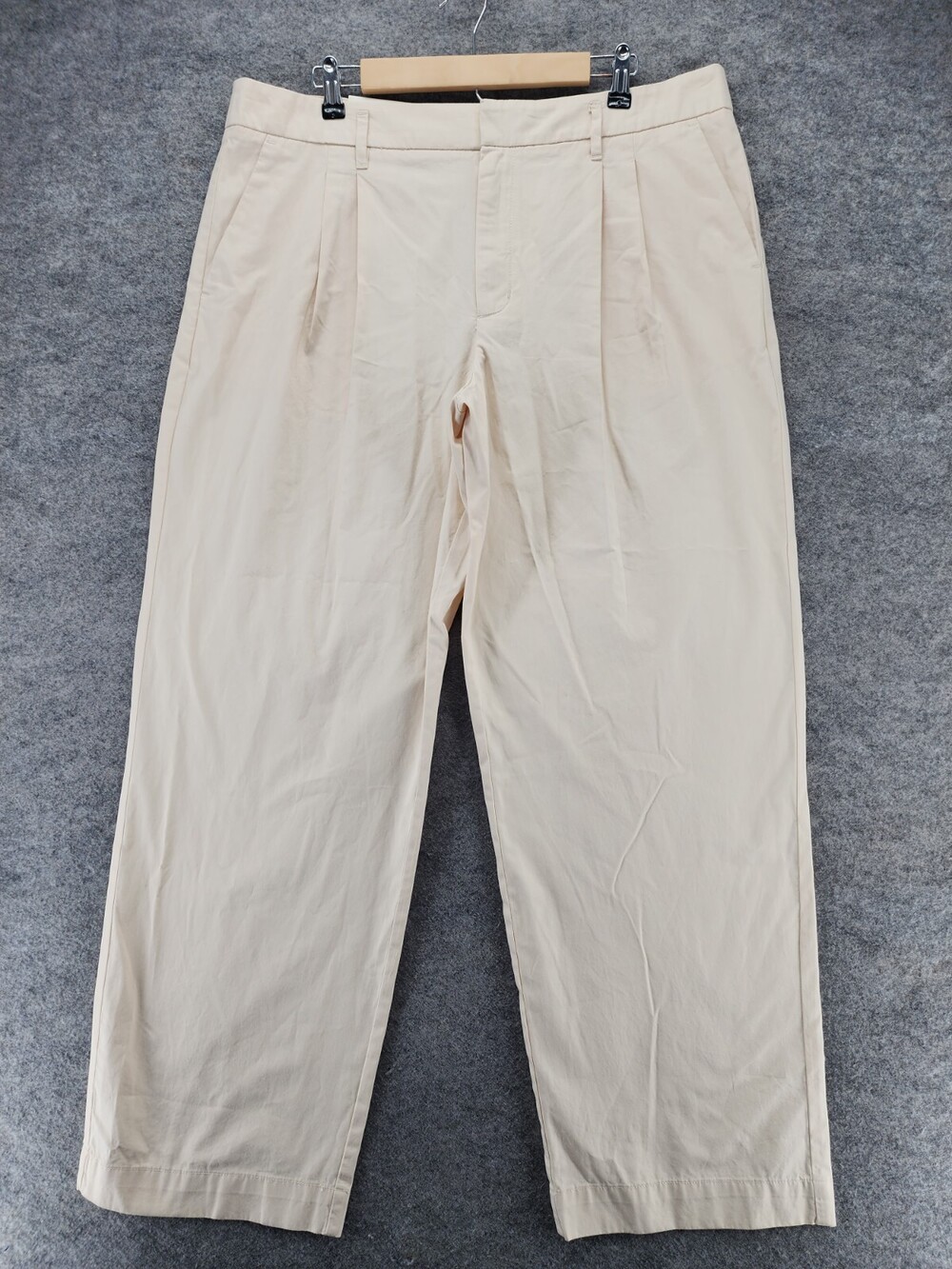 ANA A New Day Pants Womens 16 High Rise Pleated Beige